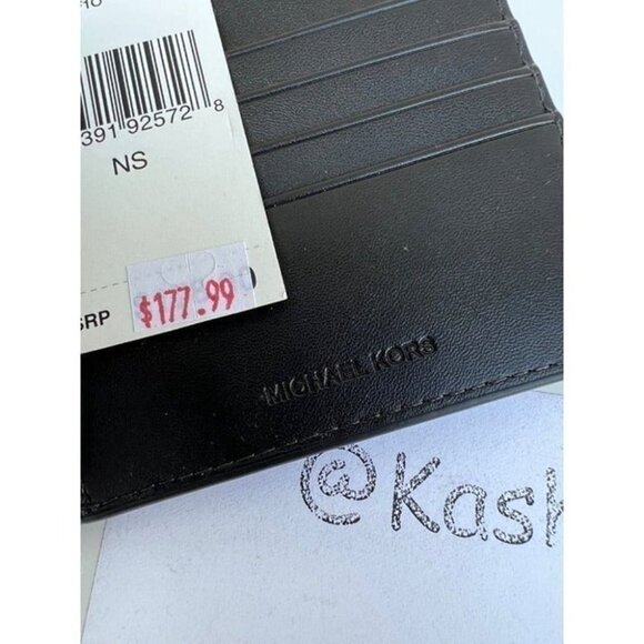 Michael Kors mens wallet billfold logo and leather Flame NO TAG - Picture 6 of 8